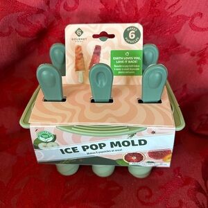 Green Silicone Ice Pop Mold Set